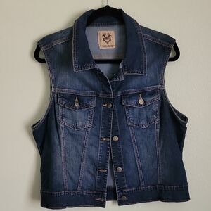 Wax Jean Blue Denim Vest